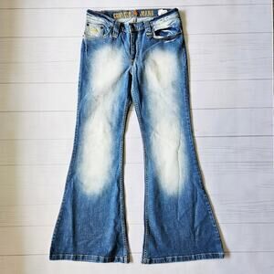 Euro Ultra Flared Jeans Bleached ComyCom - Size 33